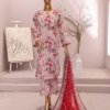 Dr Print Vol 13 Unstitched Digital Printed Doriya Lawn With Digital Printed Bamber Chiffon Duppata DPR-055