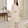 Traddition Unstitched Embroidered Doriya Lawn Shirt With Fancy Bamber Chiffon Duppata TRA-003