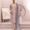 Dr Print Vol 13 Unstitched Digital Printed Doriya Lawn With Digital Printed Bamber Chiffon Duppata DPR-058