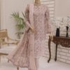 Pearl White Vol-2 Unstitched Digital Printed Lawn With Embroidered Front & 2 Side Scalloped Printed Voil Duppata PEA-015