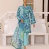 Dr Print Vol 11 Unstitched Digital Printed Broshia Lawn With Digital Printed Bamber Chiffon Duppata DPR-043
