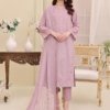 Traddition Unstitched Embroidered Doriya Lawn Shirt With Fancy Bamber Chiffon Duppata TRA-004