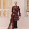 Dr Print Vol 11 Unstitched Digital Printed Broshia Lawn With Digital Printed Bamber Chiffon Duppata DPR-046