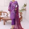 3D Daman Kari Vol 2 Unstitched Digital Printed Lawn With Embroidered Hemline With Digital Printed Voil Duppata DAM-015