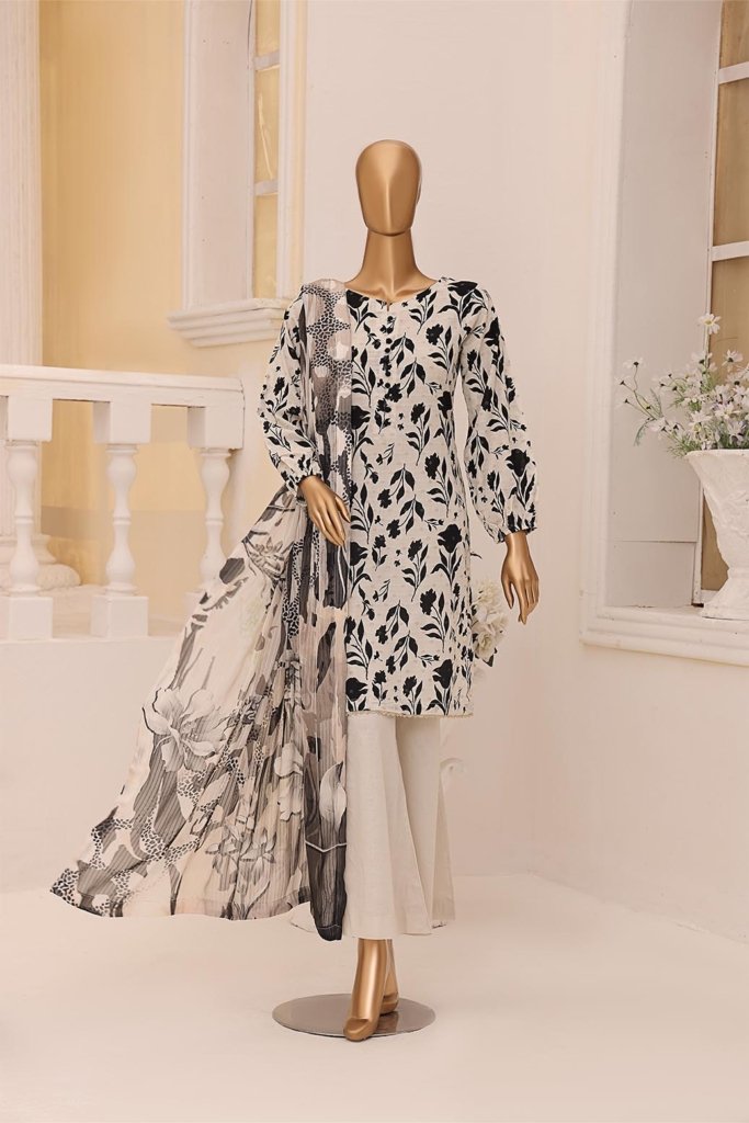 Dr Print Vol 11 Unstitched Digital Printed Broshia Lawn With Digital Printed Bamber Chiffon Duppata DPR-039
