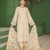 Vanilla Unstitched Dyed Embroidered Doriya Lawn With Exclusive Embroidered Bamber Chiffon Duppata VAN-003