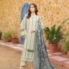 Mizka Unstitched dyed Slub Shirt With All Overe Schiffli With Sequins MONARCH Duppata MIZ-007