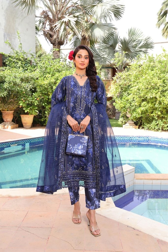 Hermosa Semi Stitched - 3 Piece - HER-005