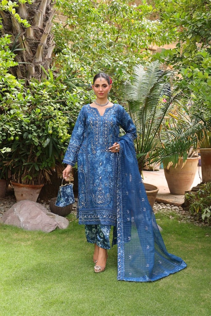 Hermosa Semi Stitched - 3 Piece - HER-001