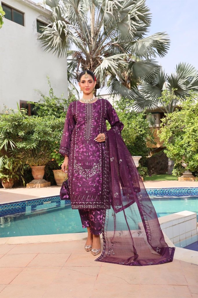 Hermosa Semi Stitched - 3 Piece - HER-006