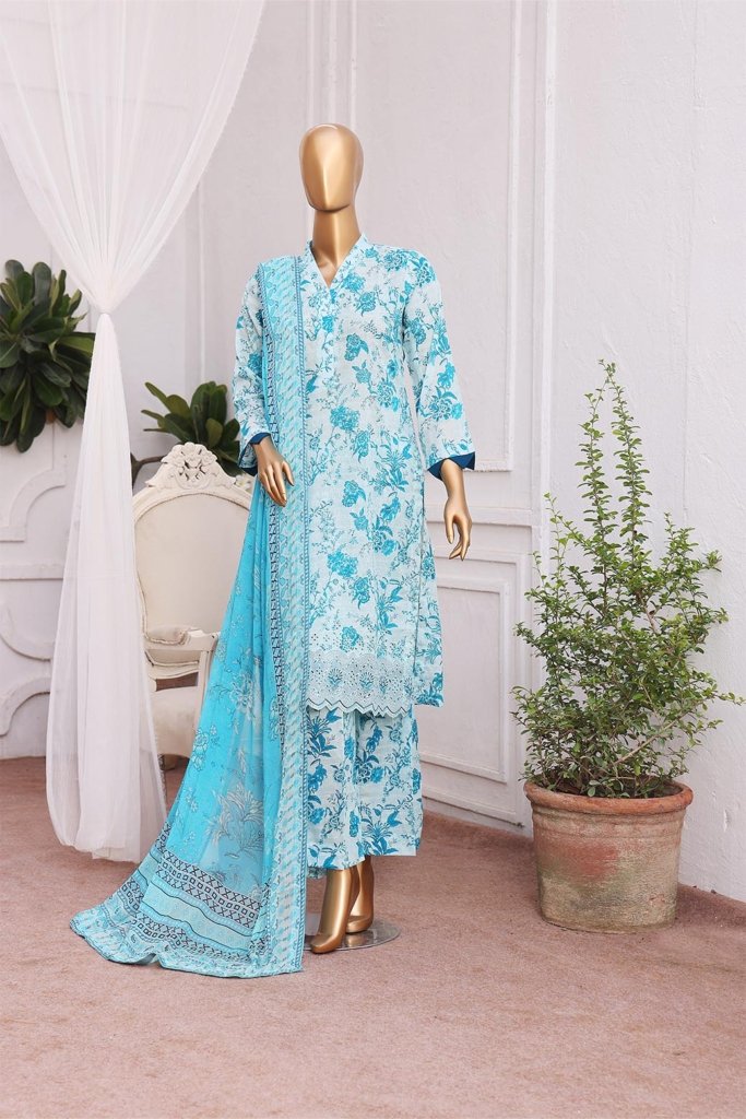3D Daman Kari Unstitched - 3 Piece - Vol 4 - DAM-037