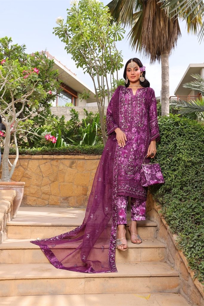 Hermosa Semi Stitched - 3 Piece - HER-003