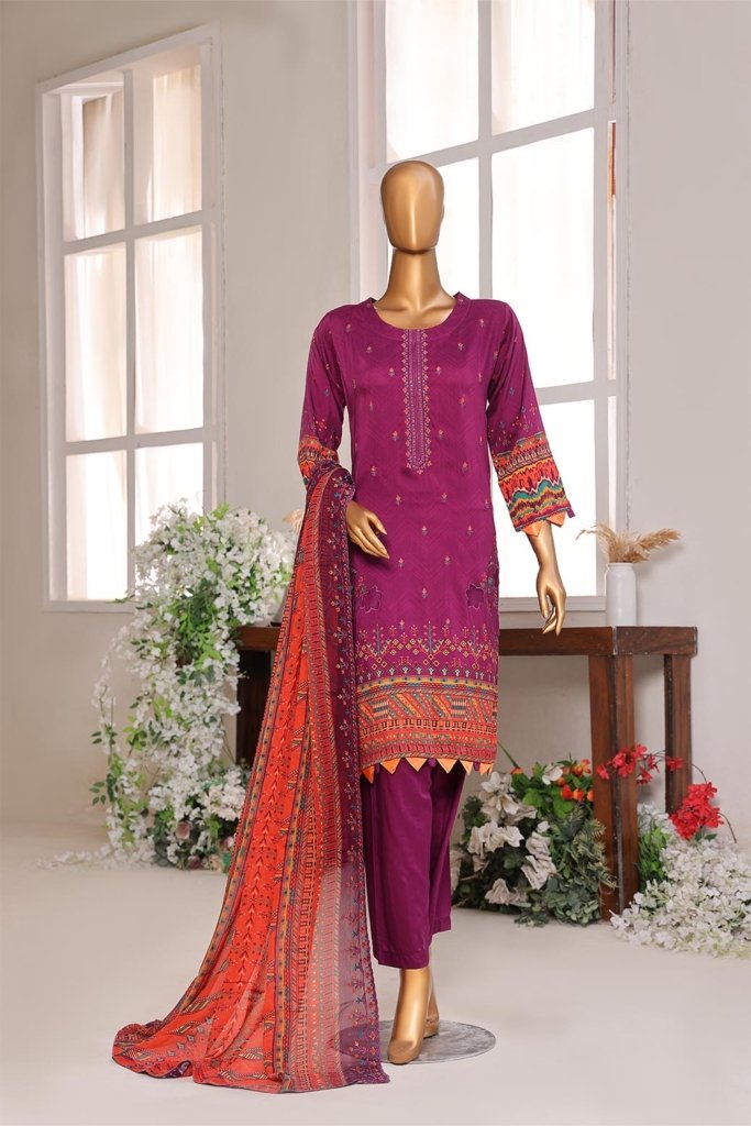 Pareesa Unstitched - 3 Piece - PAR-004
