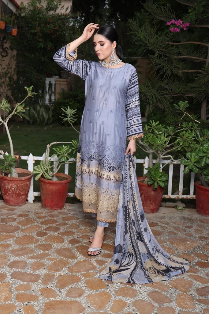 Tulsi Unstitched - 3 Piece - TUL-003