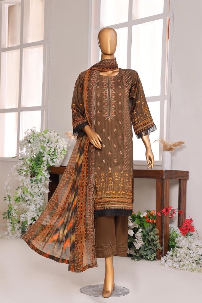 Pareesa Unstitched - 3 Piece - PAR-005