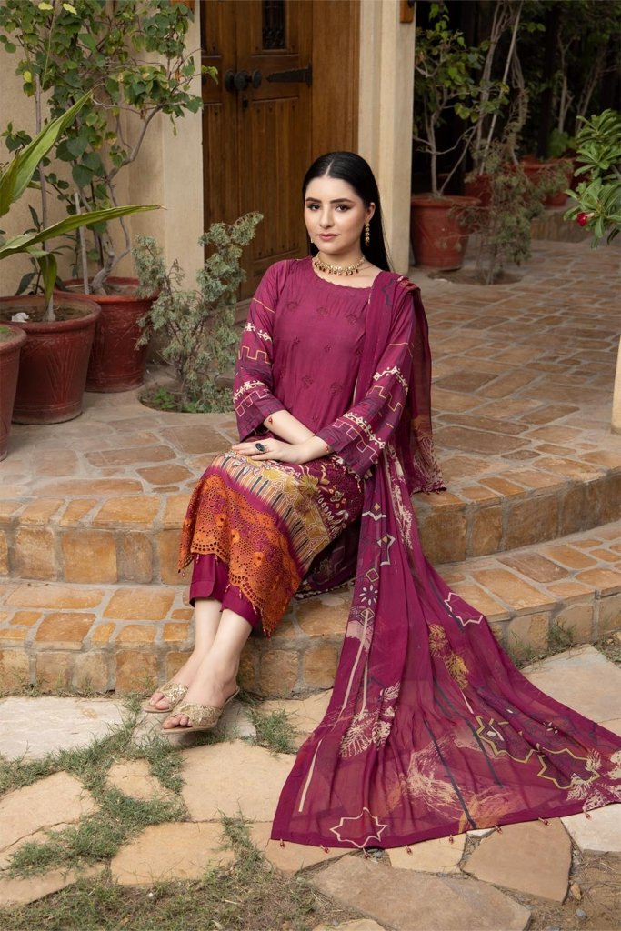 Tulsi Unstitched - 3 Piece - TUL-008