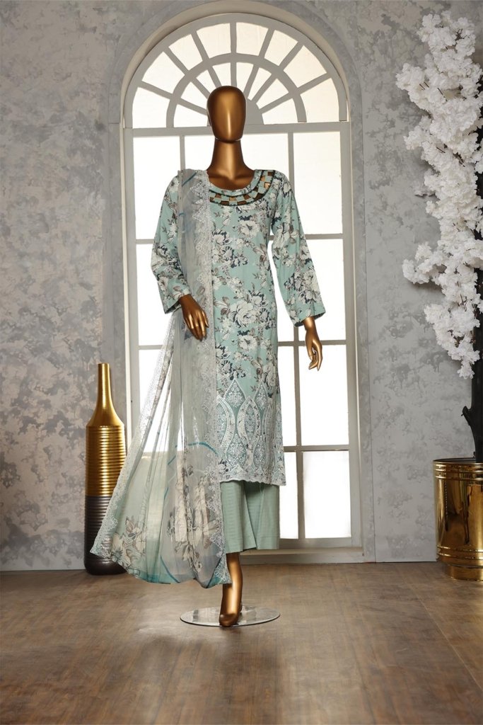 Diamond White Unstitched - 3 Piece - VOL-2 - DIA-006