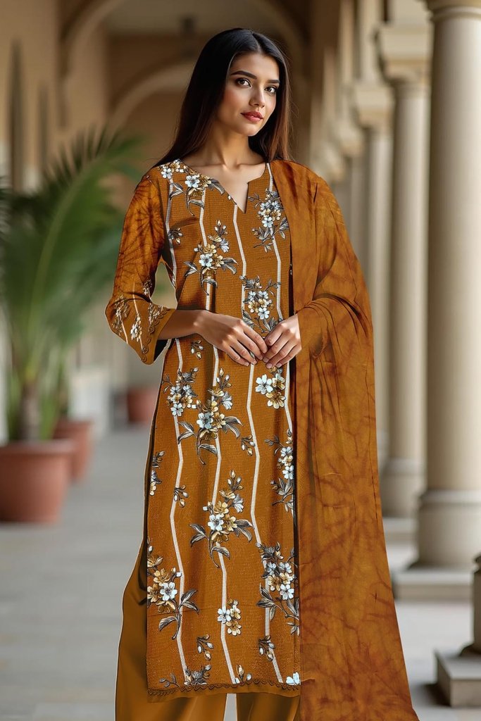 Dr Print Winter Unstitched - 3 Piece - Vol 1 - DPW-005