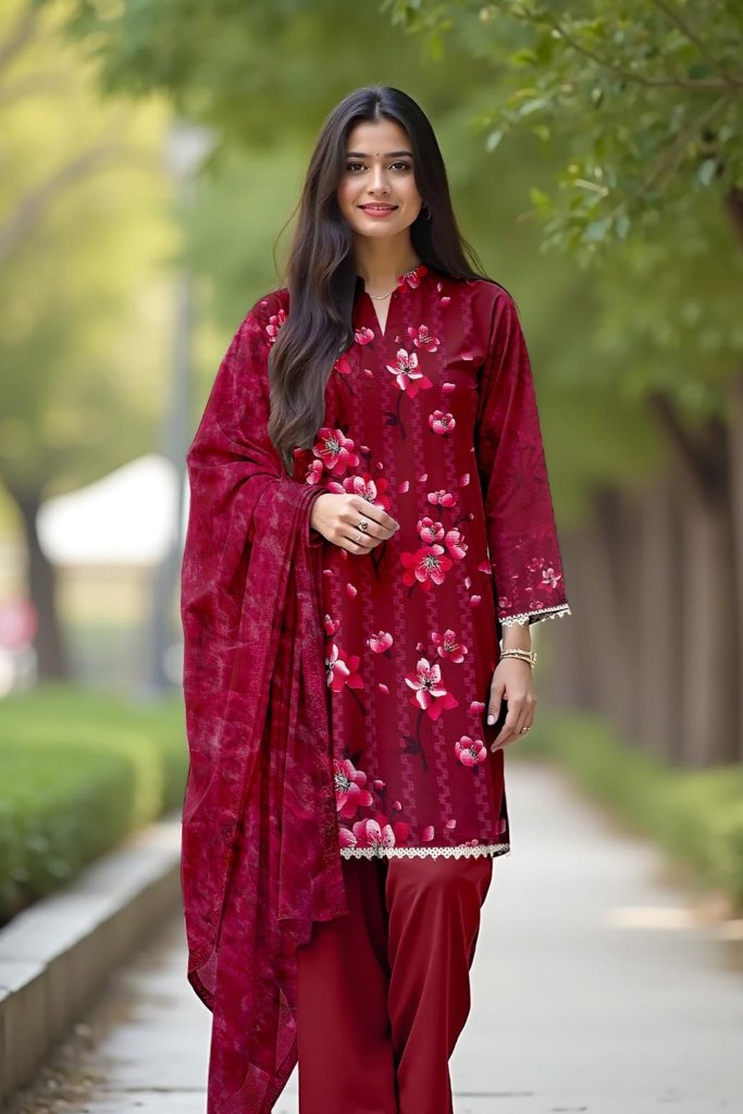 Dr Print Winter Unstitched - 3 Piece - Vol 1 - DPW-006