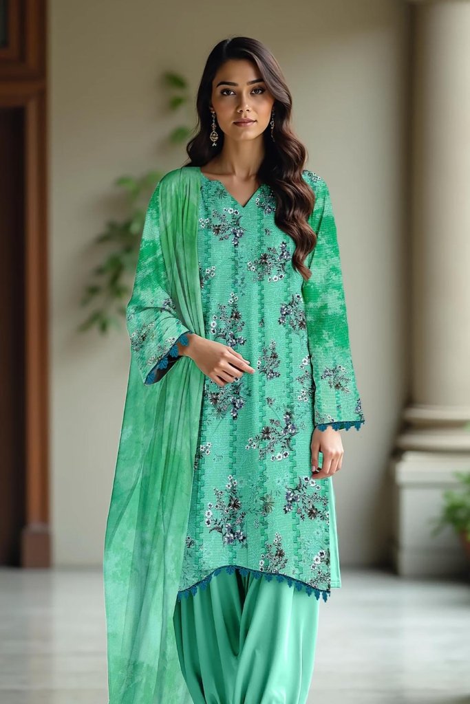 Dr Print Winter Unstitched - 3 Piece - Vol 1 - DPW-007