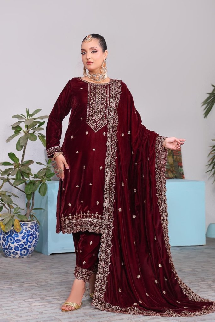 Velvety Vol-1 Unstitched - Vol 1 - 3 Piece - VEL-003