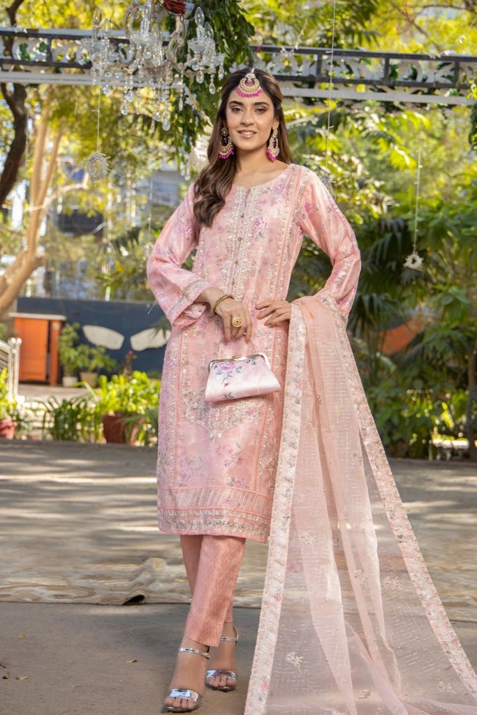 Miraas Semi Stitched - 3 Piece - MIR-003