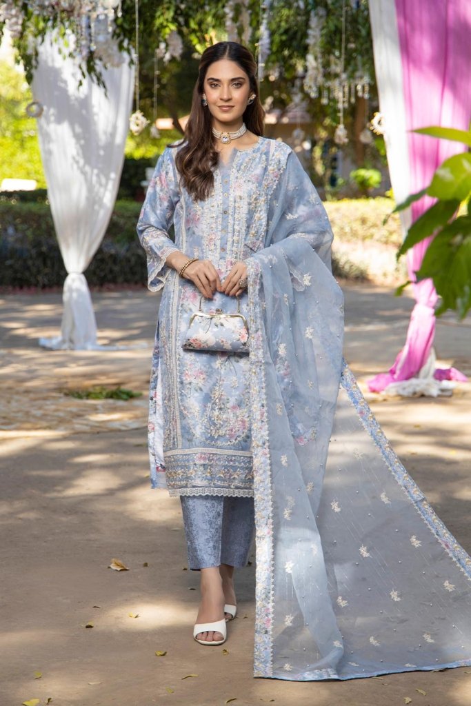 Miraas Semi Stitched - 3 Piece - MIR-004