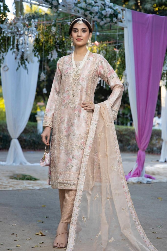 Miraas Semi Stitched - 3 Piece - MIR-001