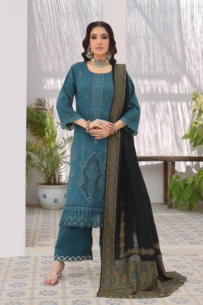 Jade Unstitched - 3 Piece - JAD-005