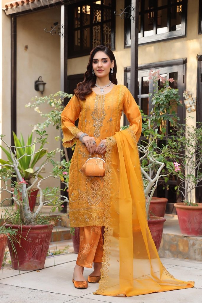Esha Eshaal Semi-Stitched - 3 Piece - ESH-001