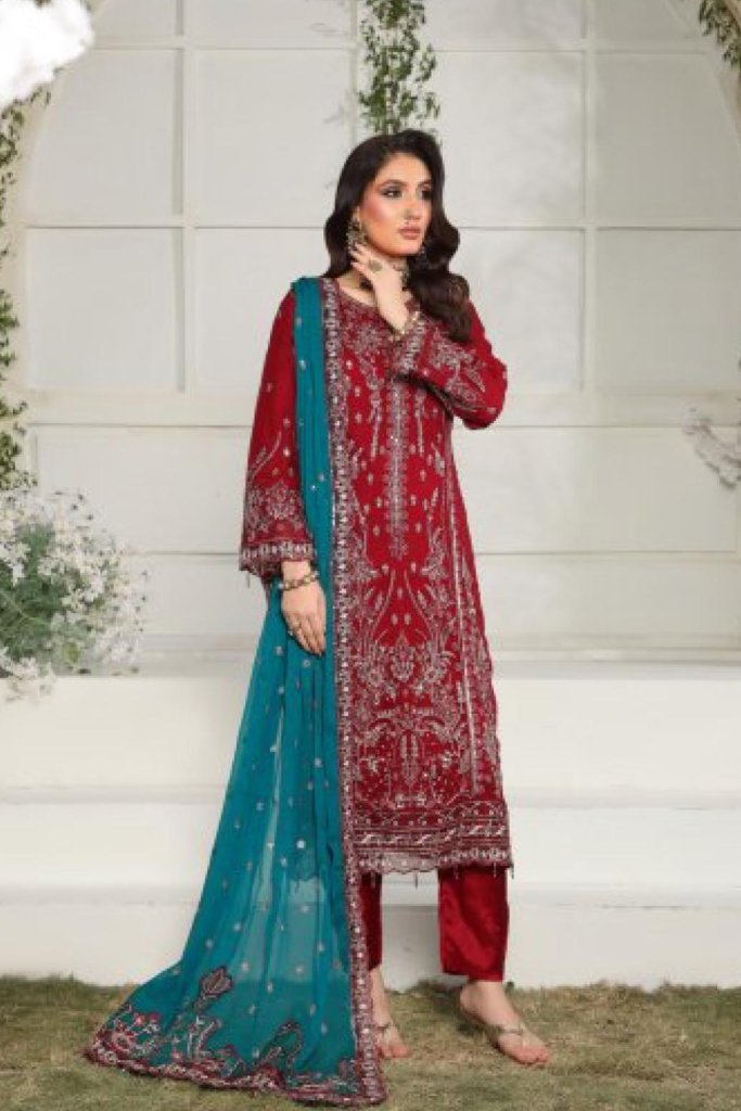 Chandi Raat Semi-Stitched - 3 Piece - CHR-001