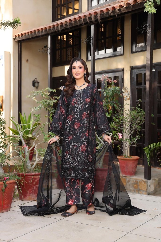 Esha Eshaal Semi-Stitched - 3 Piece - ESH-002