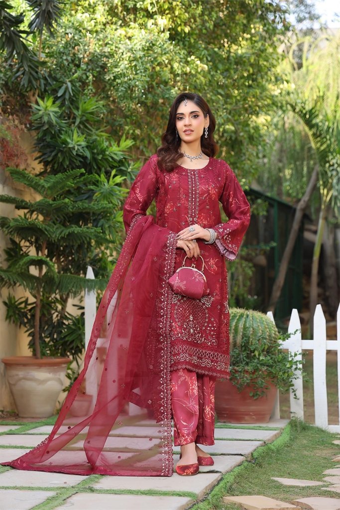 Esha Eshaal Semi-Stitched - 3 Piece - ESH-003