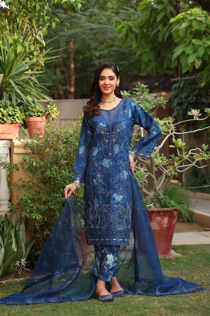 Esha Eshaal Semi-Stitched - 3 Piece - ESH-005