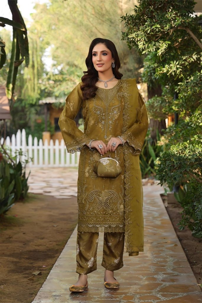 Esha Eshaal Semi-Stitched - 3 Piece - ESH-006