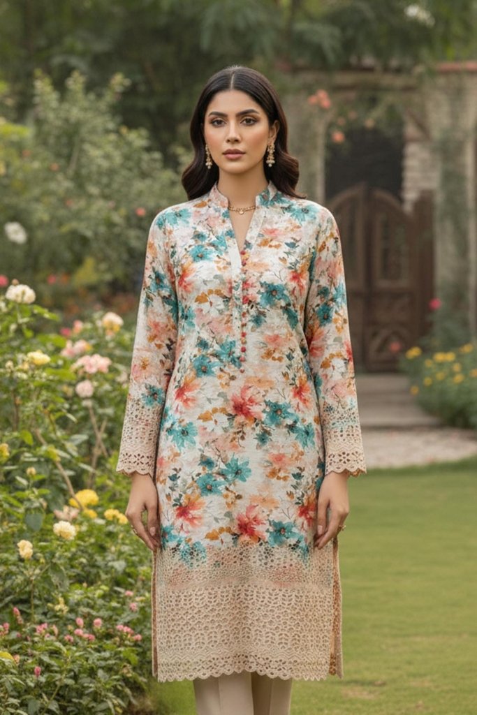 Oppulant Unstitched - 3 Piece - OPP-006