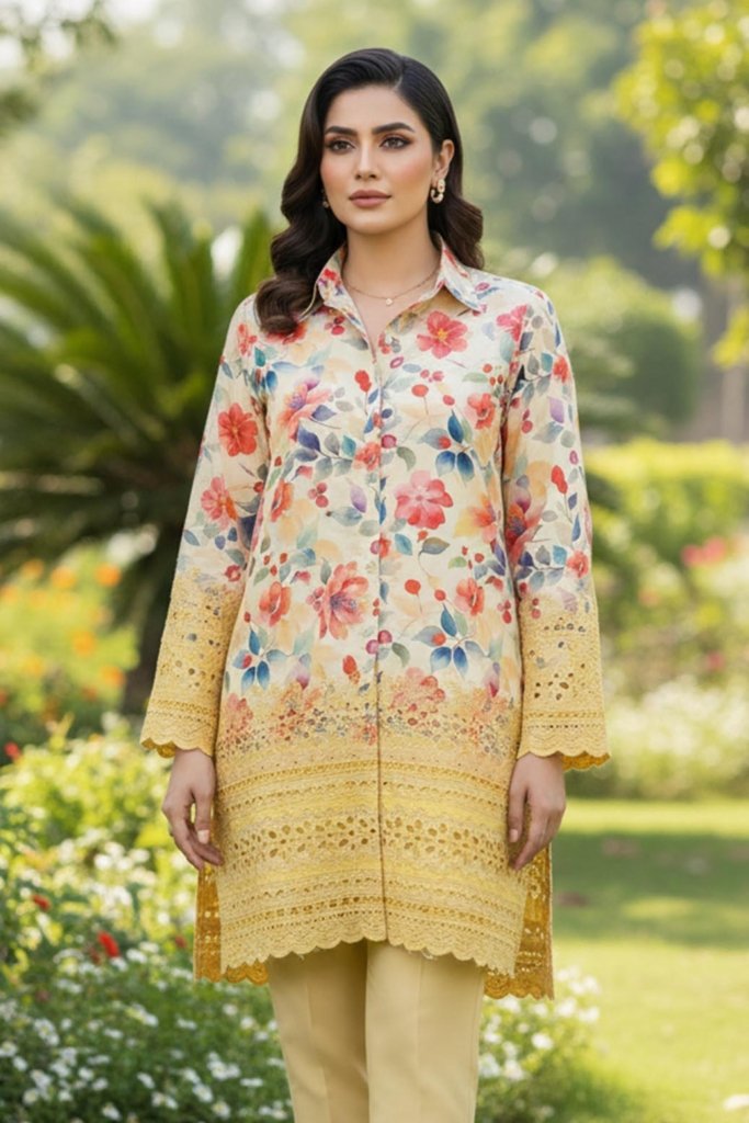 Oppulant Unstitched - 3 Piece - OPP-010