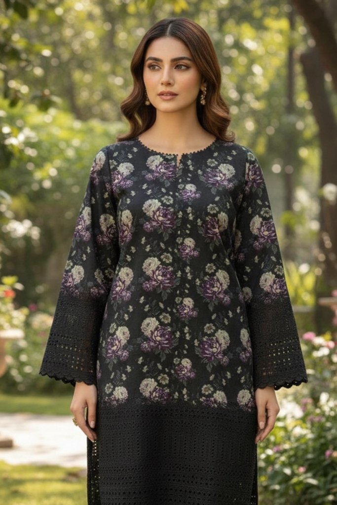 Oppulant Unstitched - 3 Piece - OPP-008