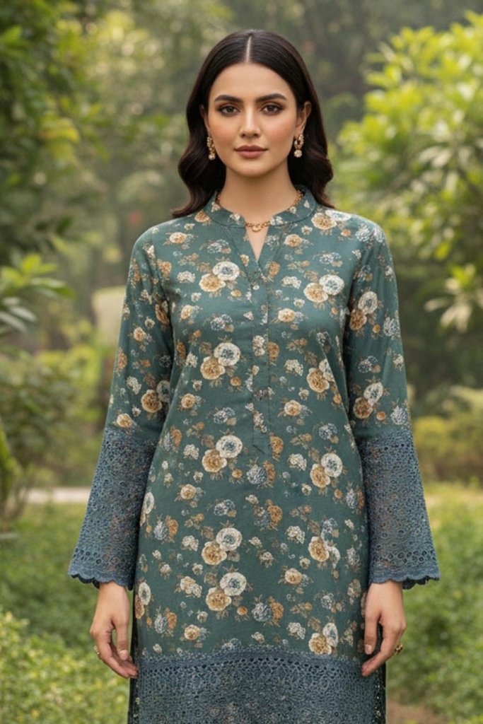 Oppulant Unstitched - 3 Piece - OPP-011