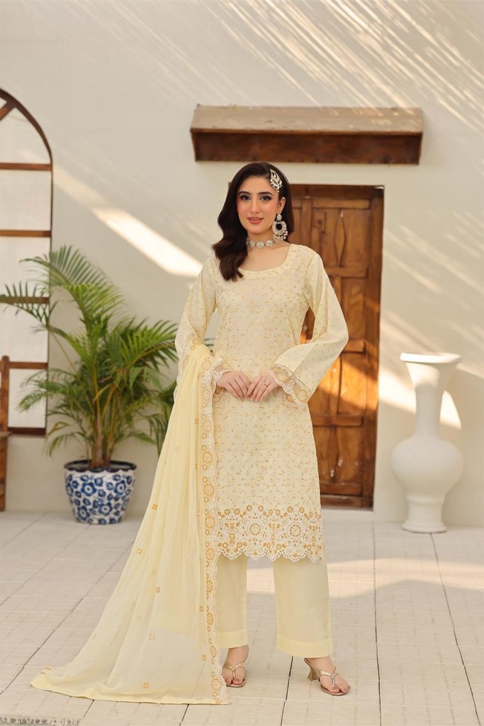 ZIVA Unstitched - 3 Piece - ZIV-003