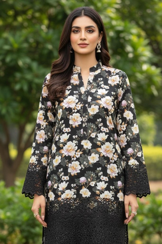 Oppulant Unstitched - 3 Piece - OPP-005