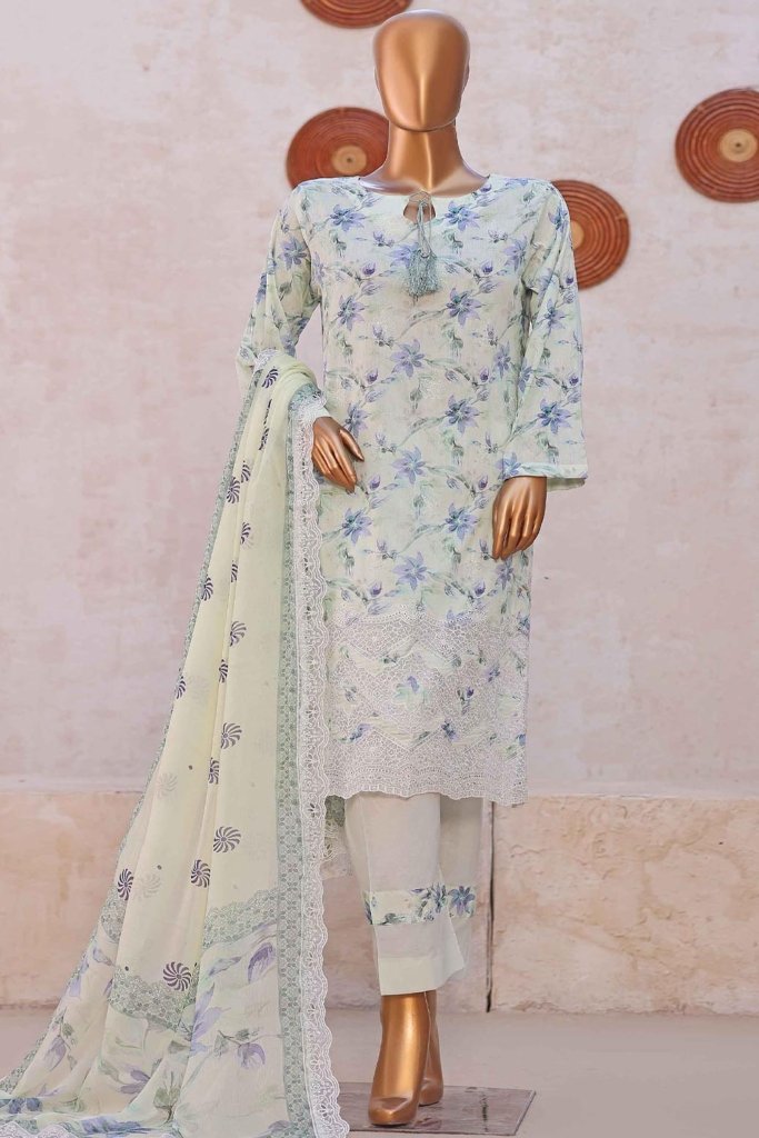 Simply White Unstitched - Vol-2 - 3 Piece - SIP-009