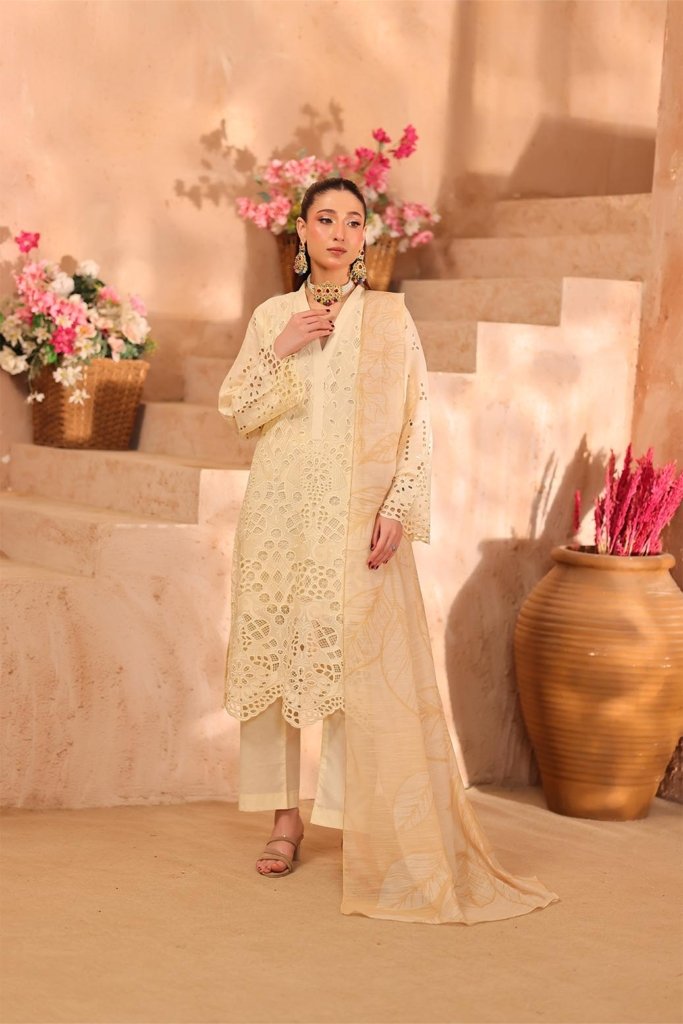 Dr Schiffli Unstitched - Vol 1 - 4 Piece - DRS-003