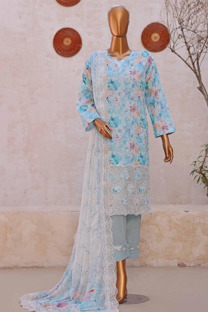 Simply White Unstitched - Vol-2 - 3 Piece - SIP-015