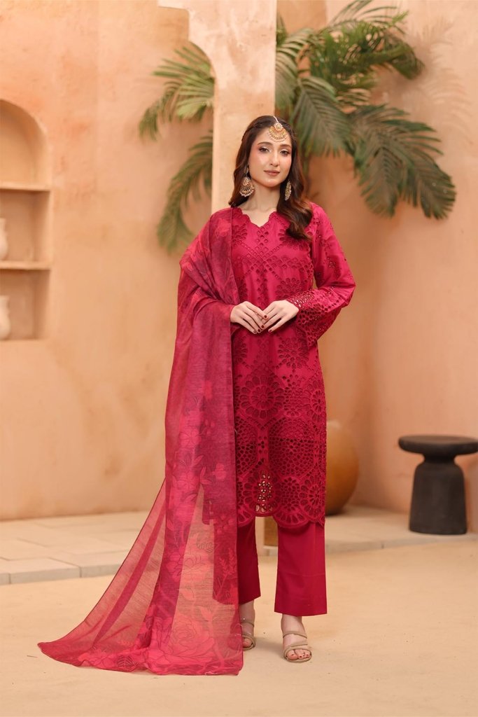 Dr Schiffli Unstitched - Vol 1 - 4 Piece - DRS-004