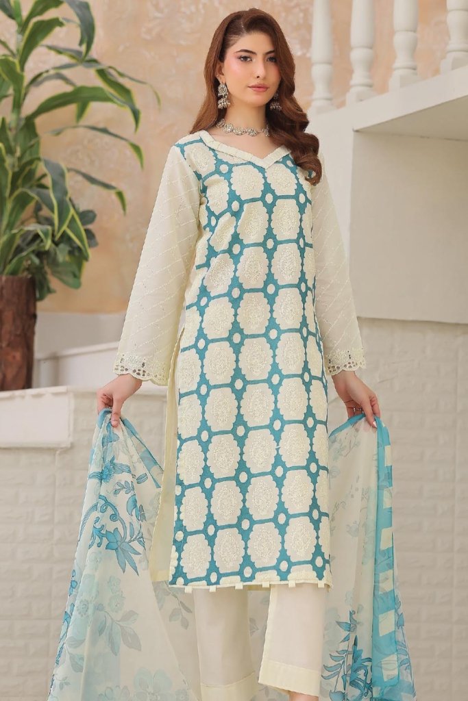 Dr Schiffli Unstitched - Vol 2 - 3 Piece - DRS-018