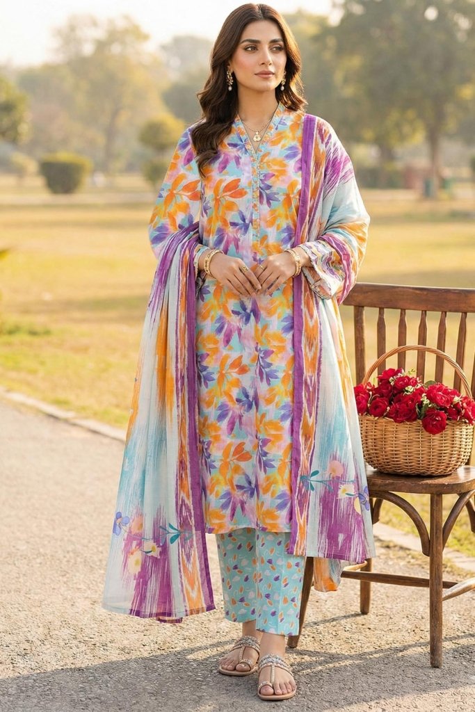 Dr Print Unstitched - Vol 6 - 3 Piece - DRP-043