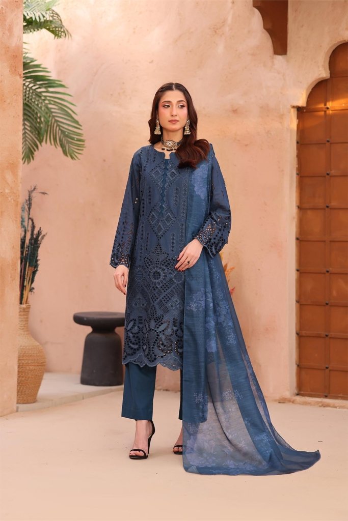 Dr Schiffli Unstitched - Vol 1 - 4 Piece - DRS-007