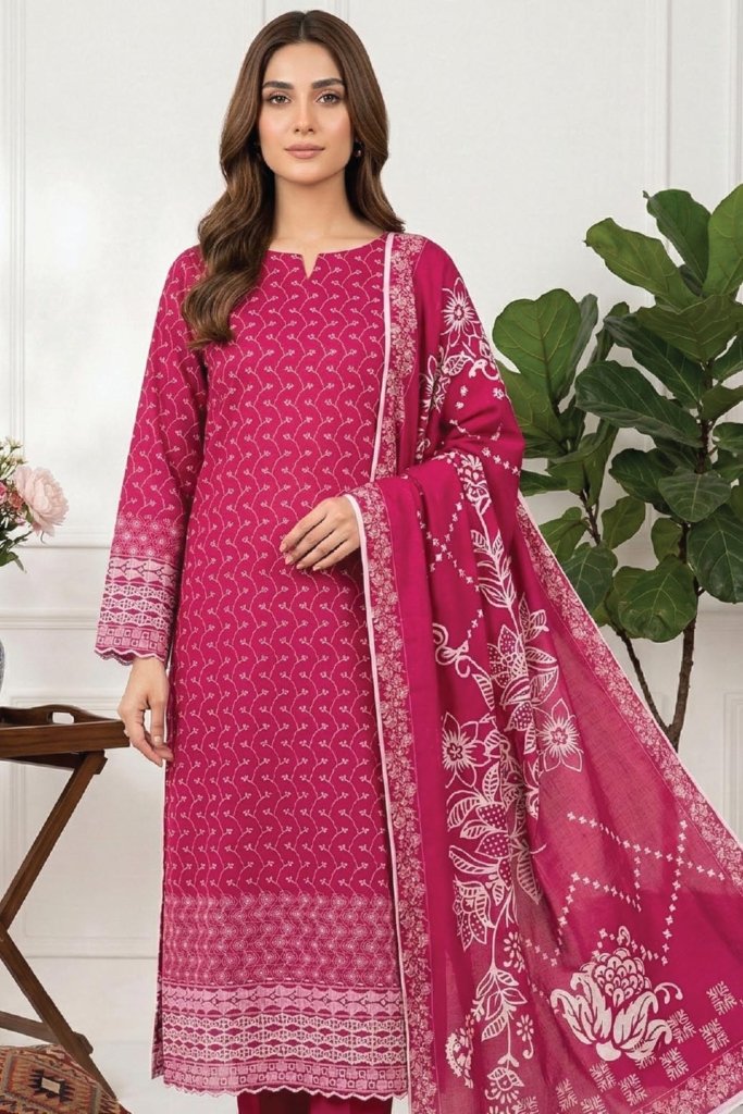 Dr Daily Wear Unstitched - 3 Piece - DDW-003