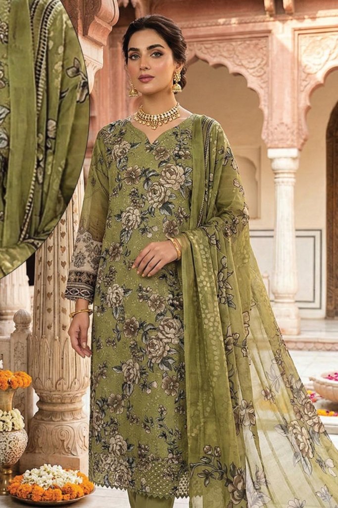 Dr Schiffli Unstitched - Vol 4 - 3 Piece - DRS-031